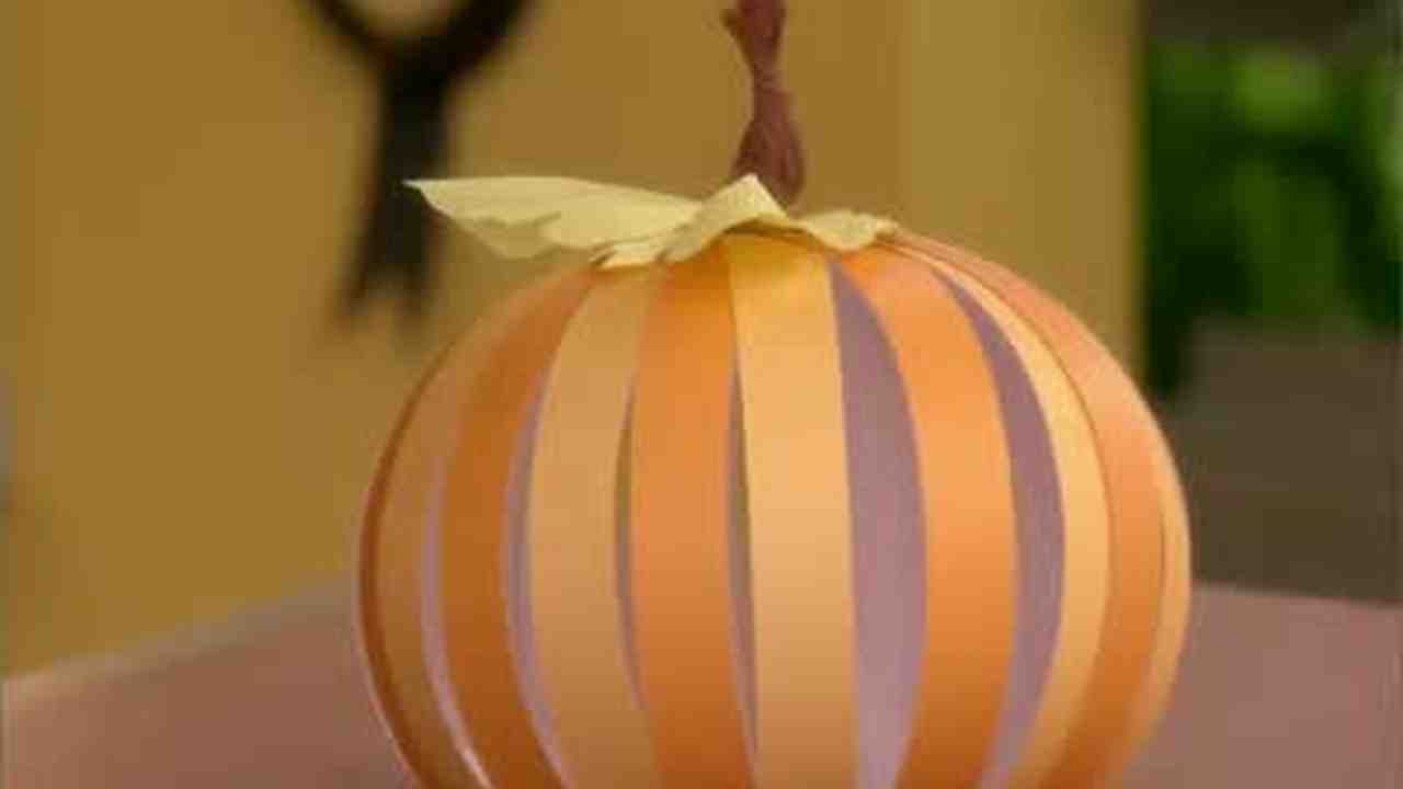 Video Paper Pumpkin Decorations Martha Stewart