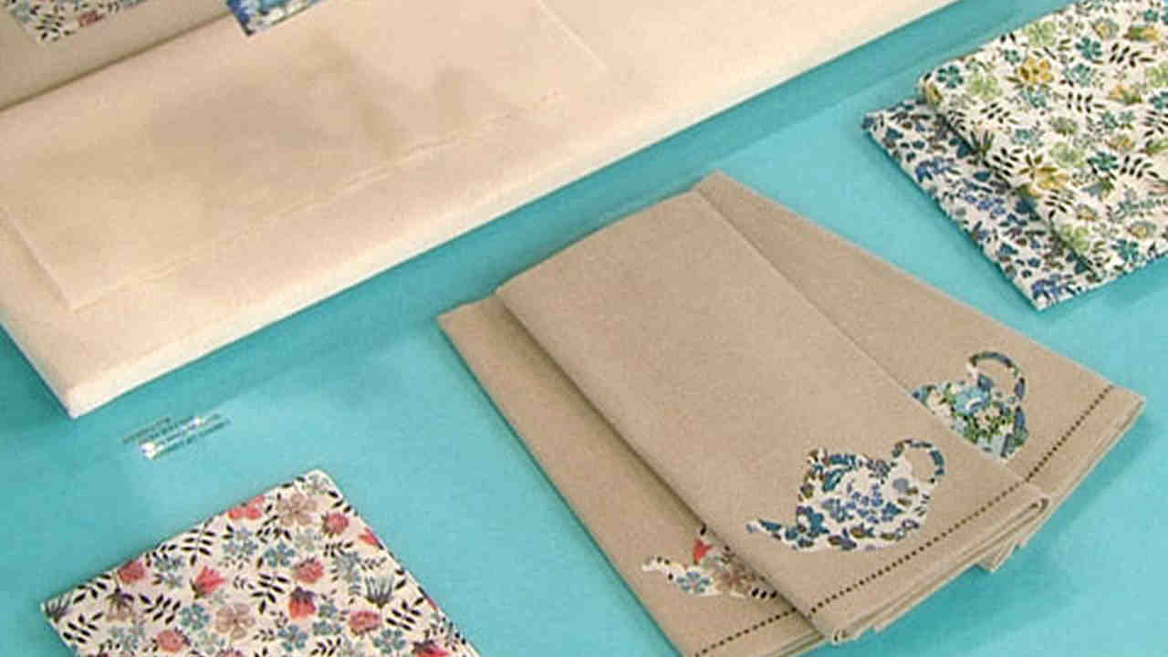 Video Applique Tea Towels Martha Stewart