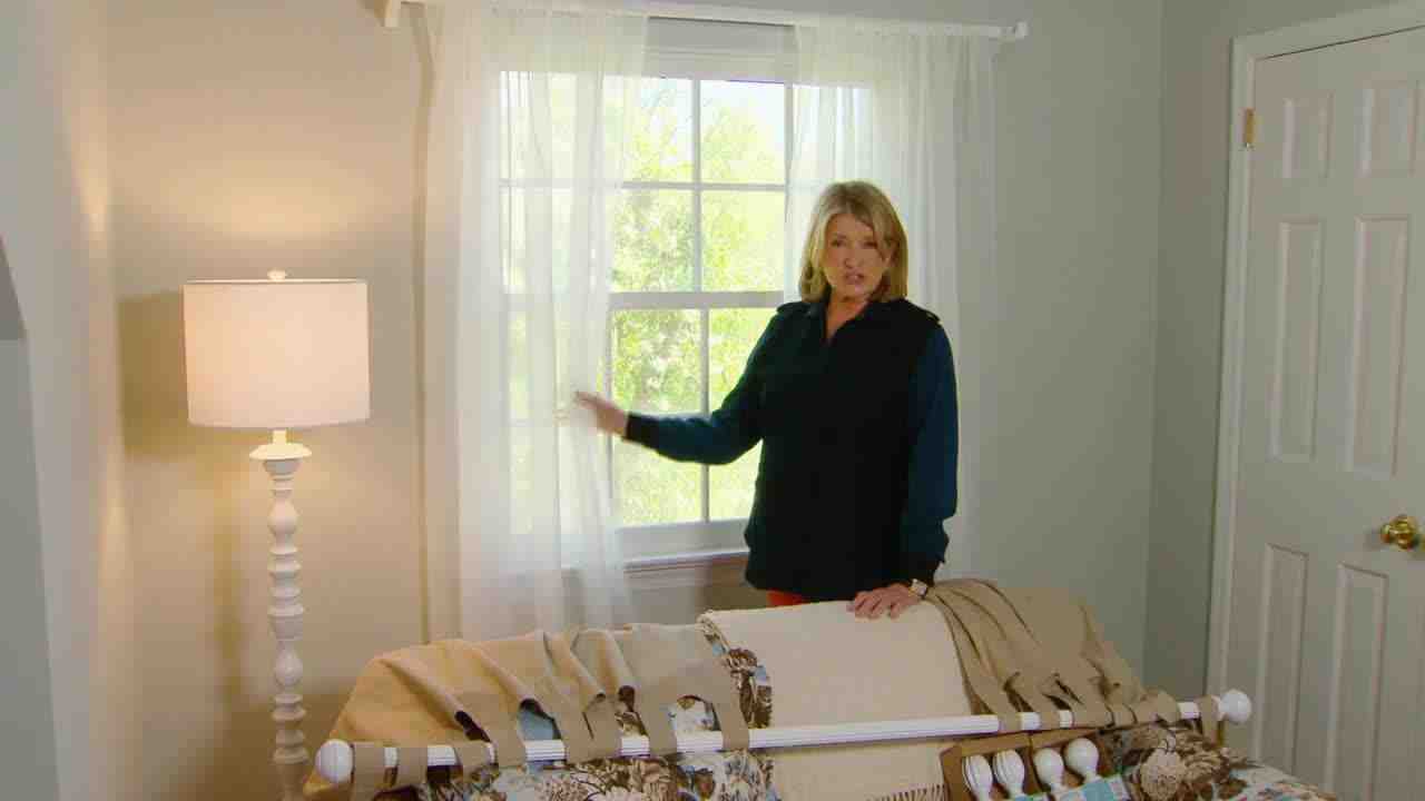 Hang Curtains video: how to choose and hang curtains | martha stewart Hang Curtains video: how to choose and hang curtains | martha stewart