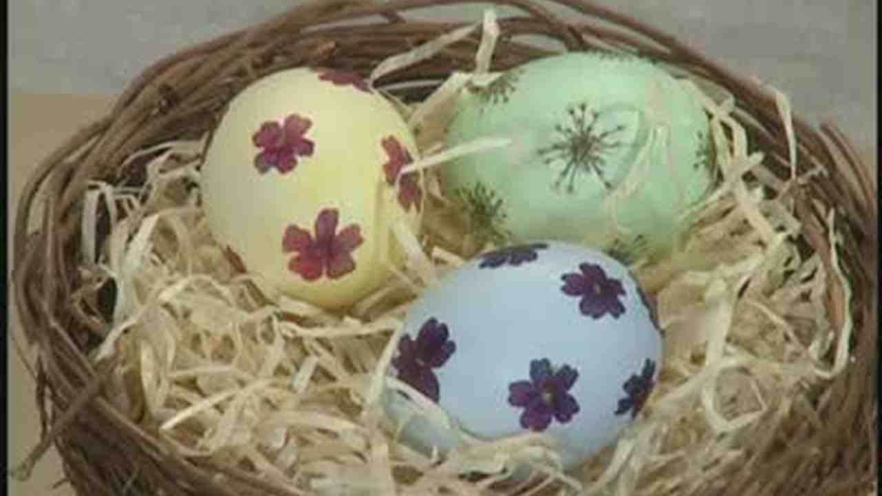 Video Fresh Flower Decorated Egg Shells Martha Stewart