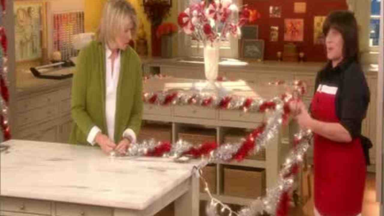 Video Good Thing Illuminated Tinsel Garland Martha Stewart