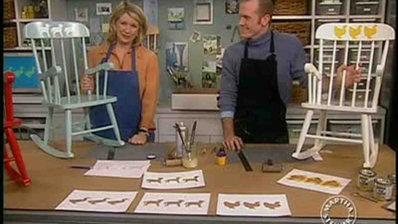 Video How To Stencil A Child S Rocking Chair Martha Stewart