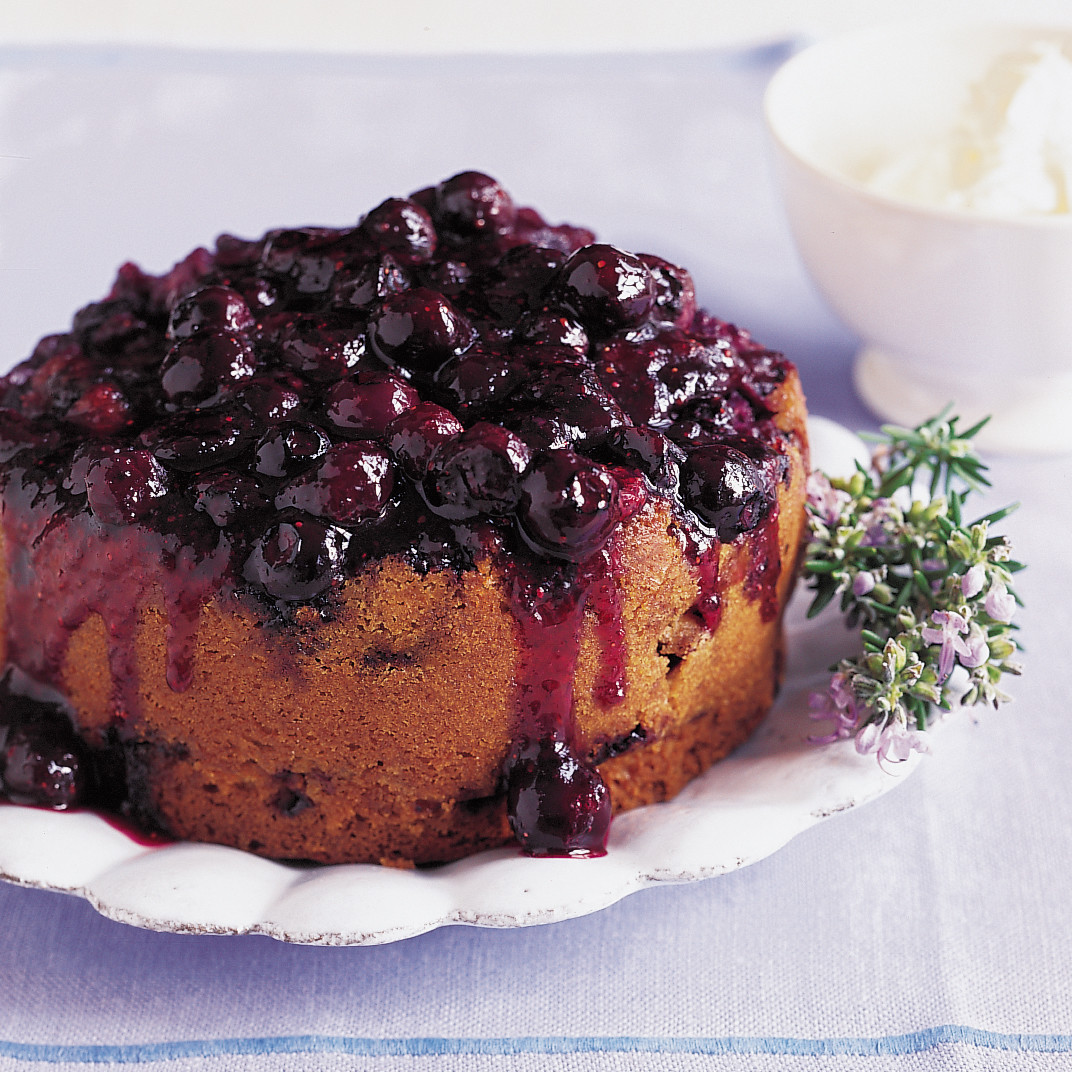 Blueberry Upside-Down Cake Recipe | Martha Stewart