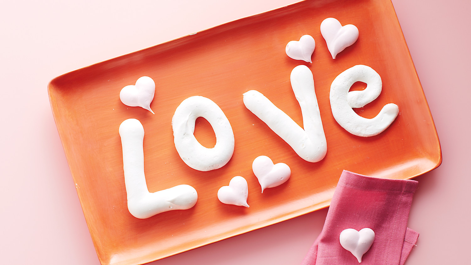 Meringue Letters and Hearts Recipe Martha Stewart