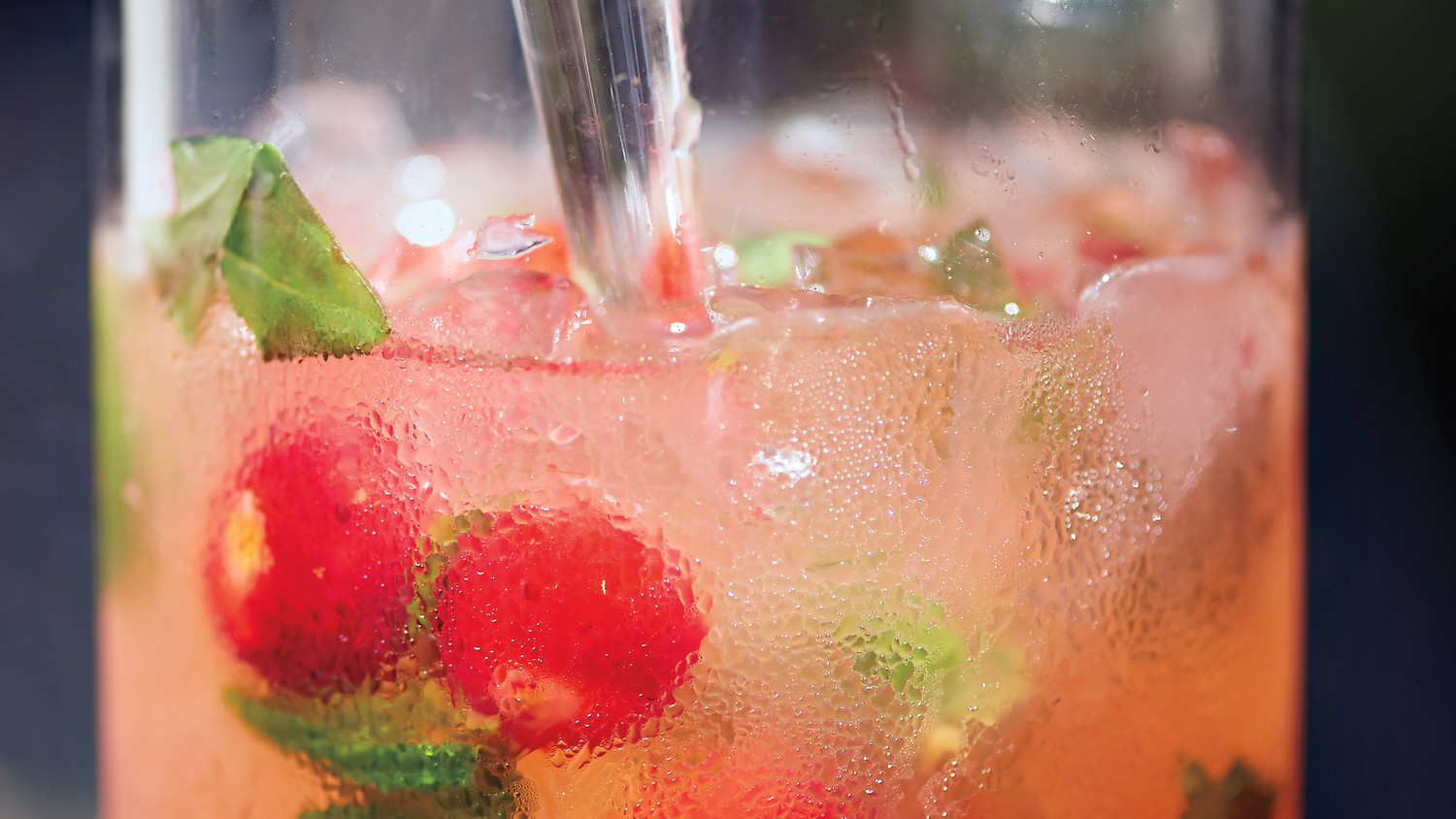 Strawberry, Basil, and Honey Punch Recipe Martha Stewart