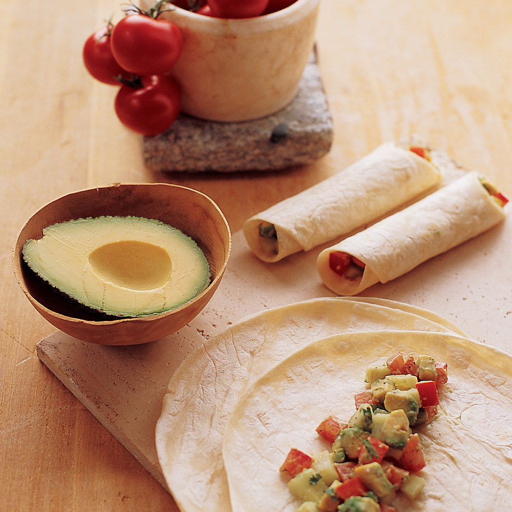 VegetableSalad Burritos Recipe Martha Stewart