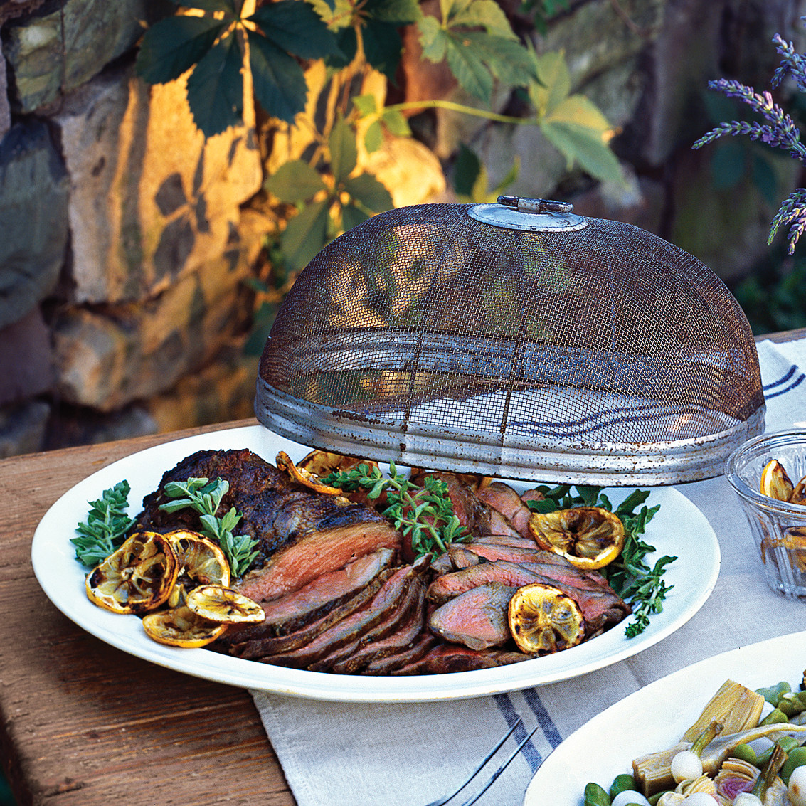 Grilled Leg of Lamb with Preserved Lemons