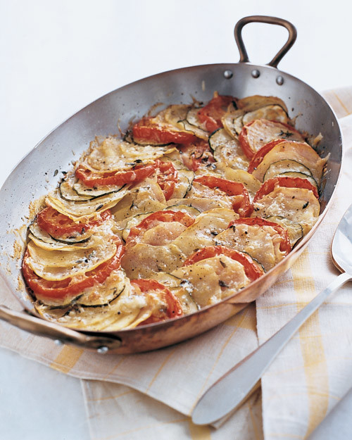 Potato, Zucchini, and Tomato Gratin Recipe | Martha Stewart