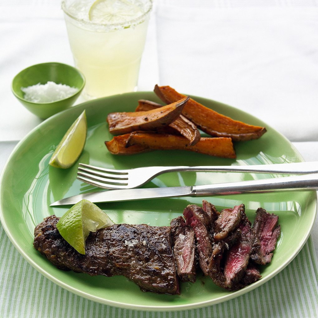 LimeMarinated Skirt Steak Recipe Martha Stewart