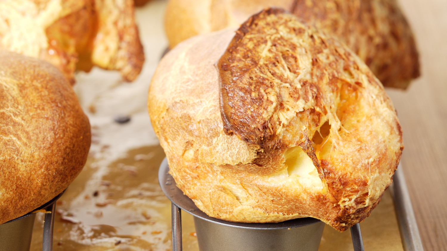 Giant Cheese Popovers Recipe & Video | Martha Stewart