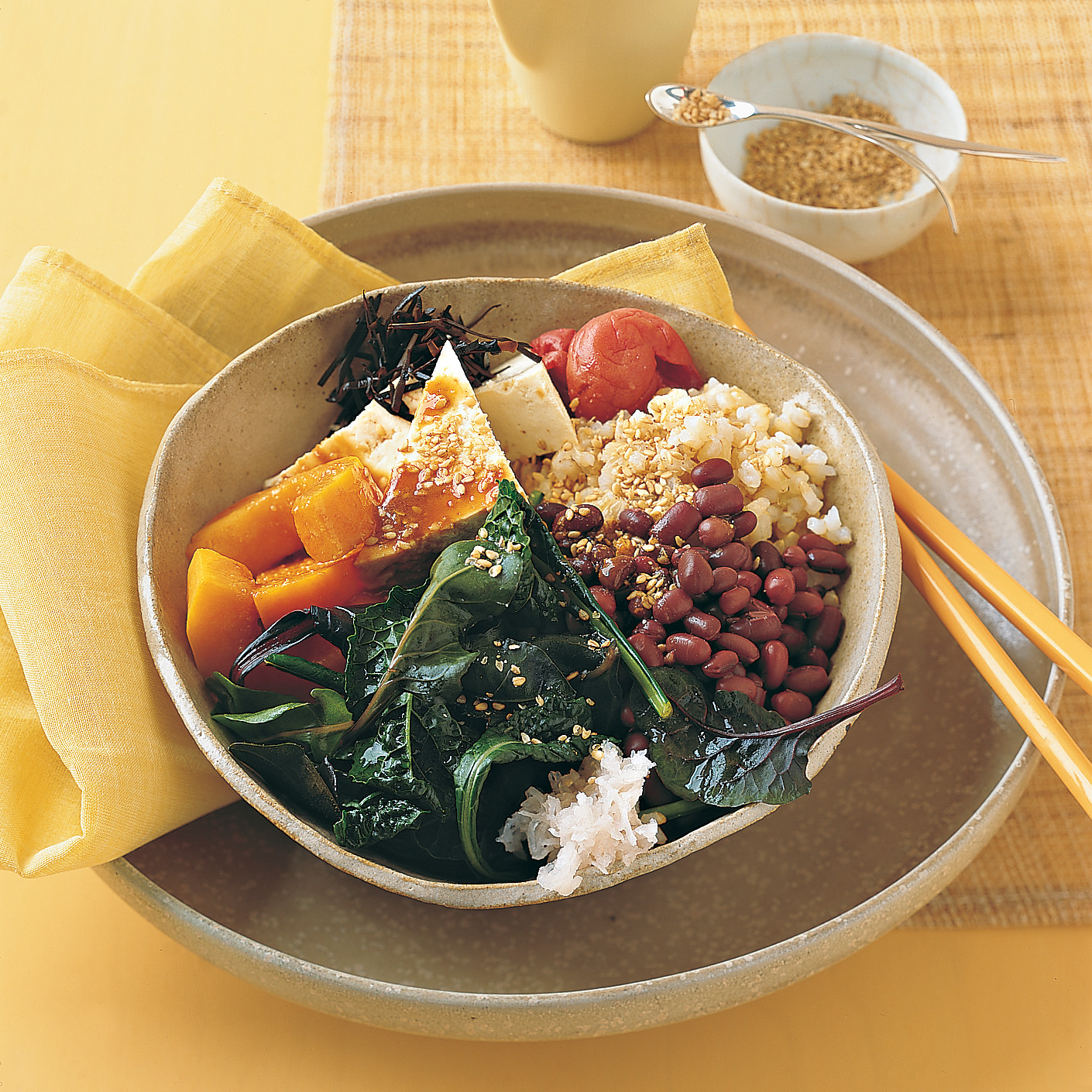 VegetableRice Bowl with Miso Dressing Recipe Martha Stewart