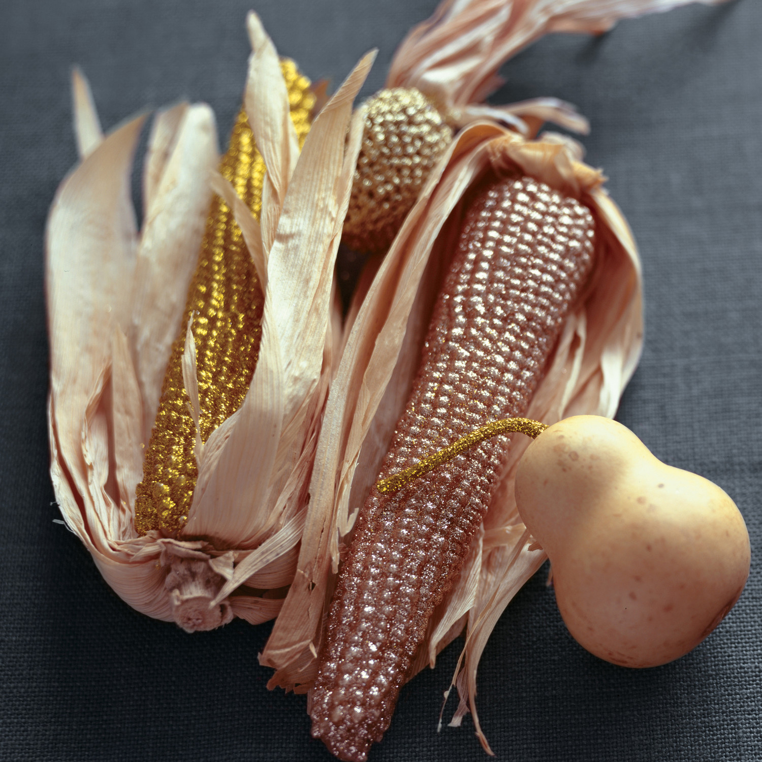 Glittered Corn Thanksgiving Centerpiece Martha Stewart