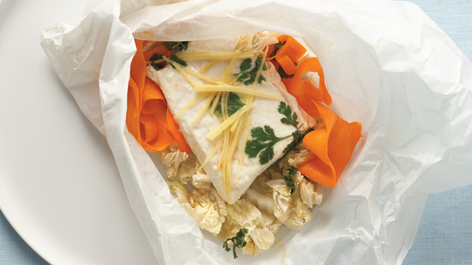 Halibut in Parchment Recipe & Video Martha Stewart