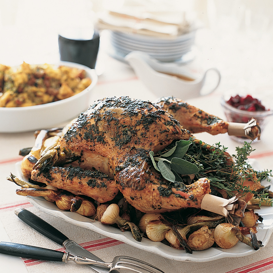 Roasted Turkey with Garlicherb Butter