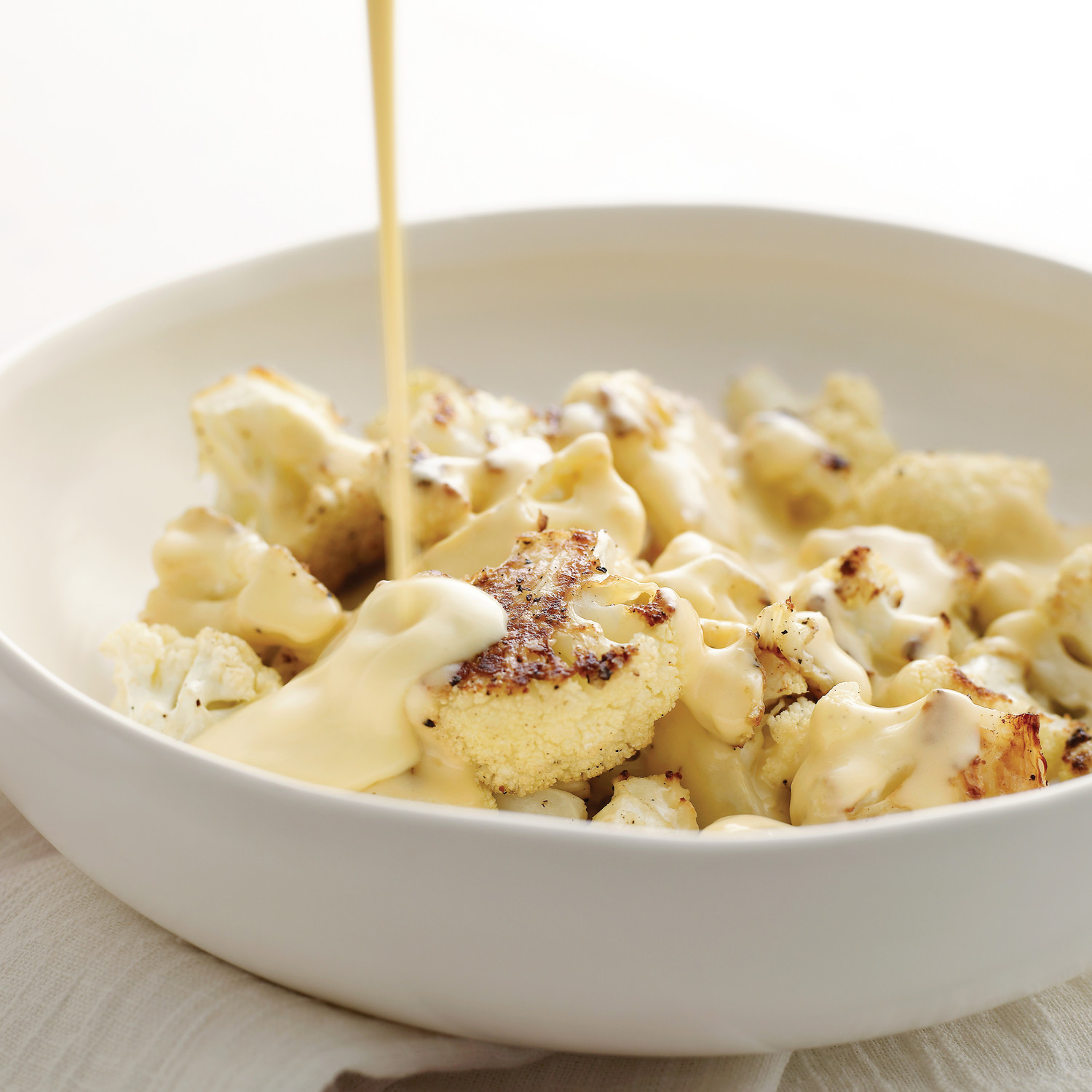Roasted Cauliflower with Cheese Sauce Recipe Martha Stewart