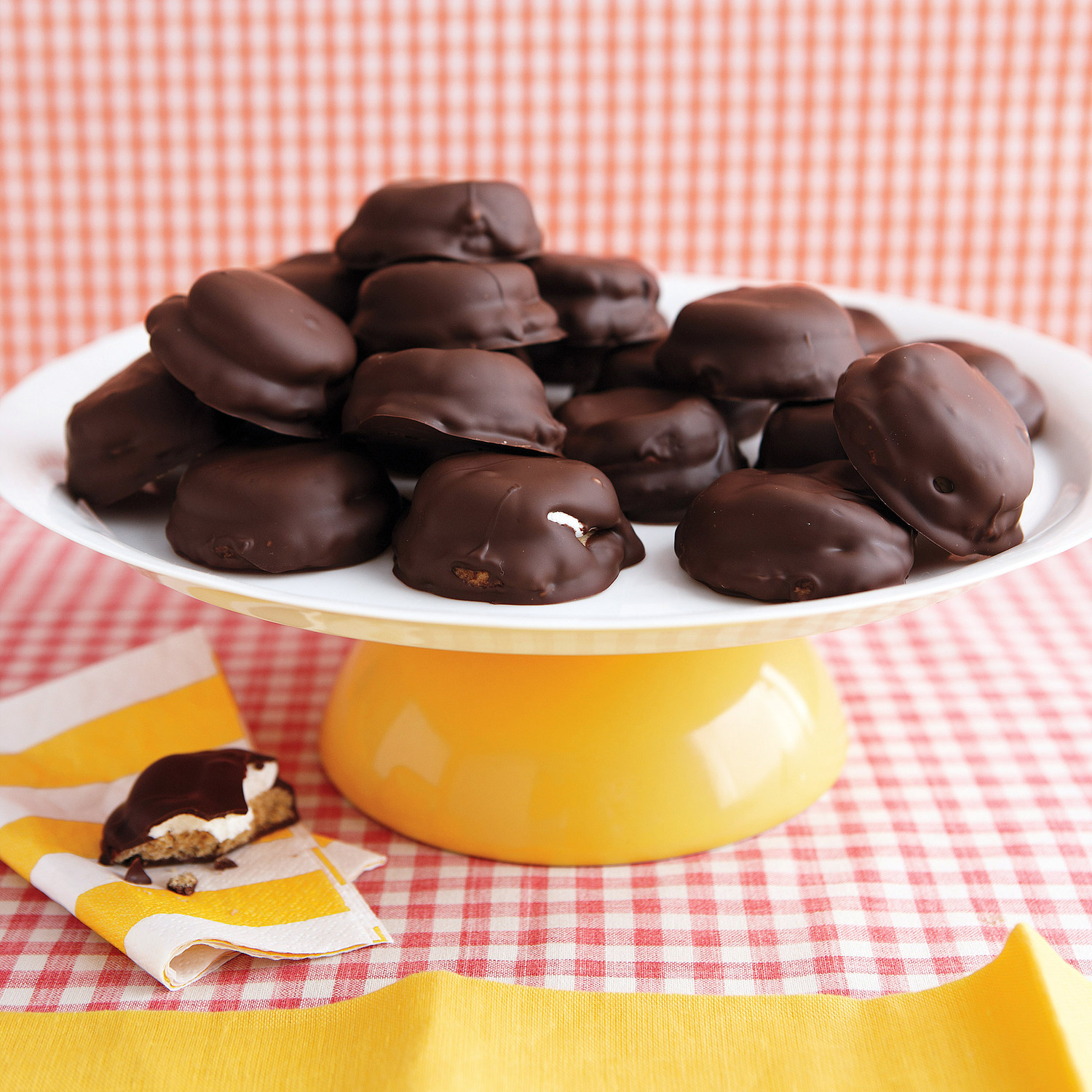 Chocolate-Covered Marshmallow Cookies Recipe &amp; Video | Martha Stewart