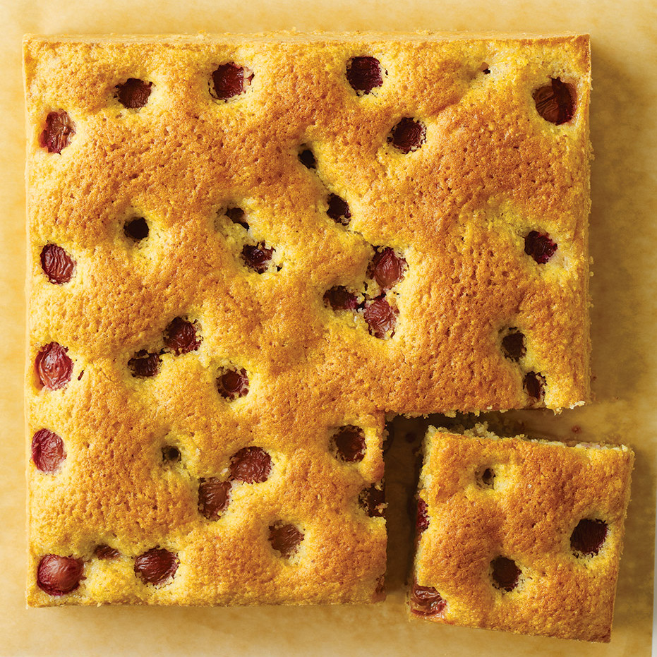 Olive Oil Cake with Red Grapes Recipe Martha Stewart