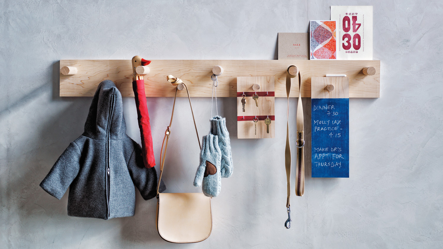 Craft Coat Hooks from Shaker Peg Rails Martha Stewart