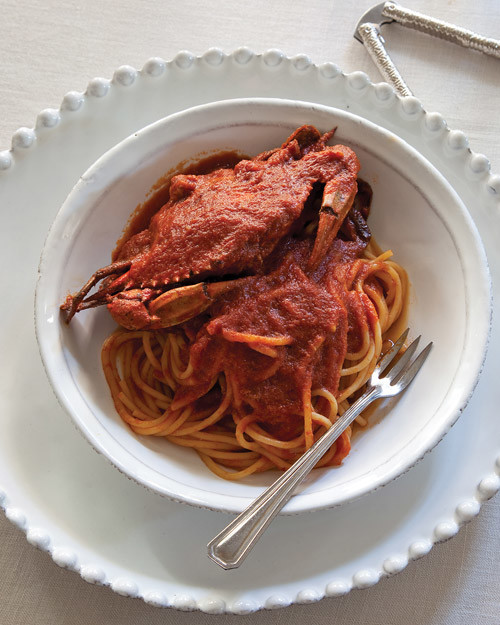 Nonna's Crab and Lobster with Spaghetti