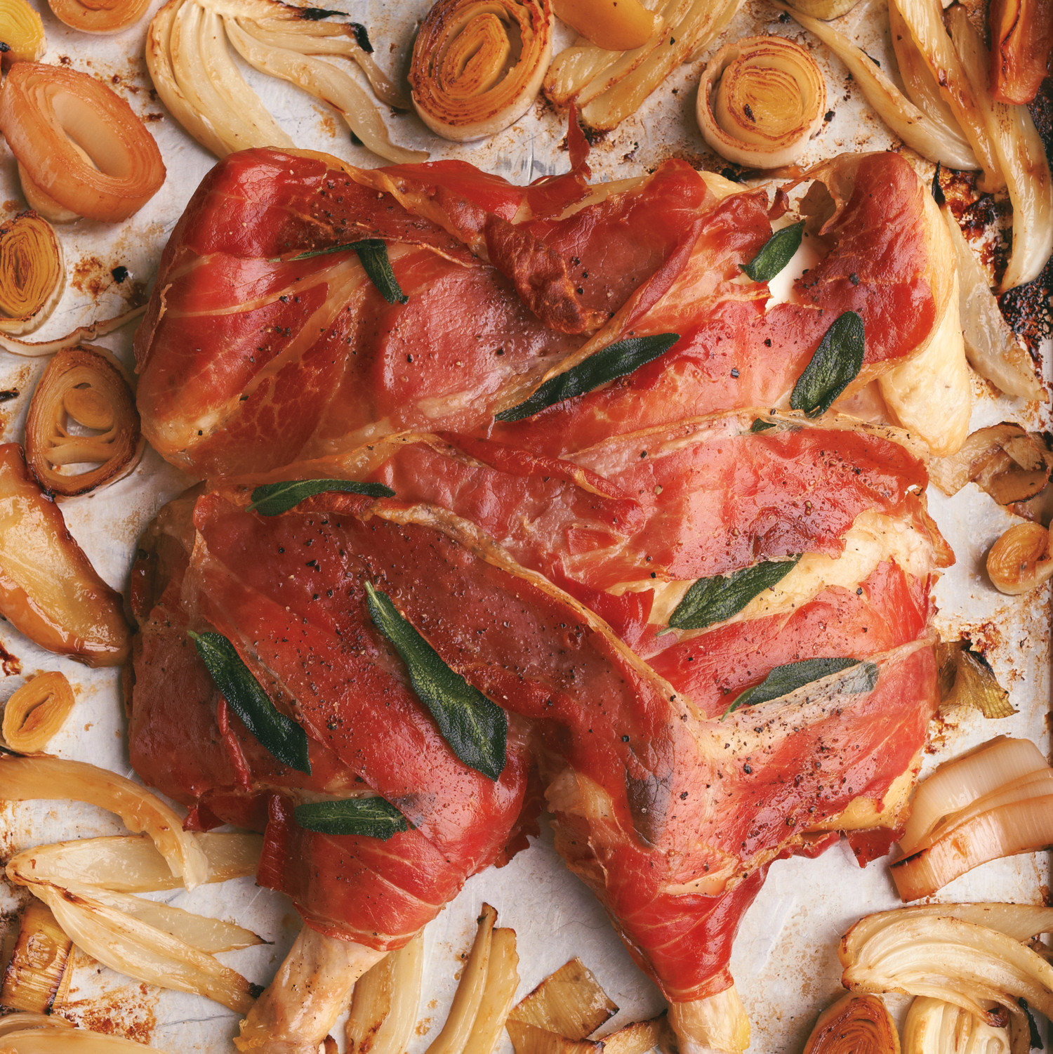 ProsciuttoWrapped Chicken with Fennel Recipe Martha Stewart