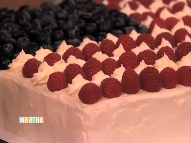 video stars and stripes american flag sheet cake martha fourth of july party
