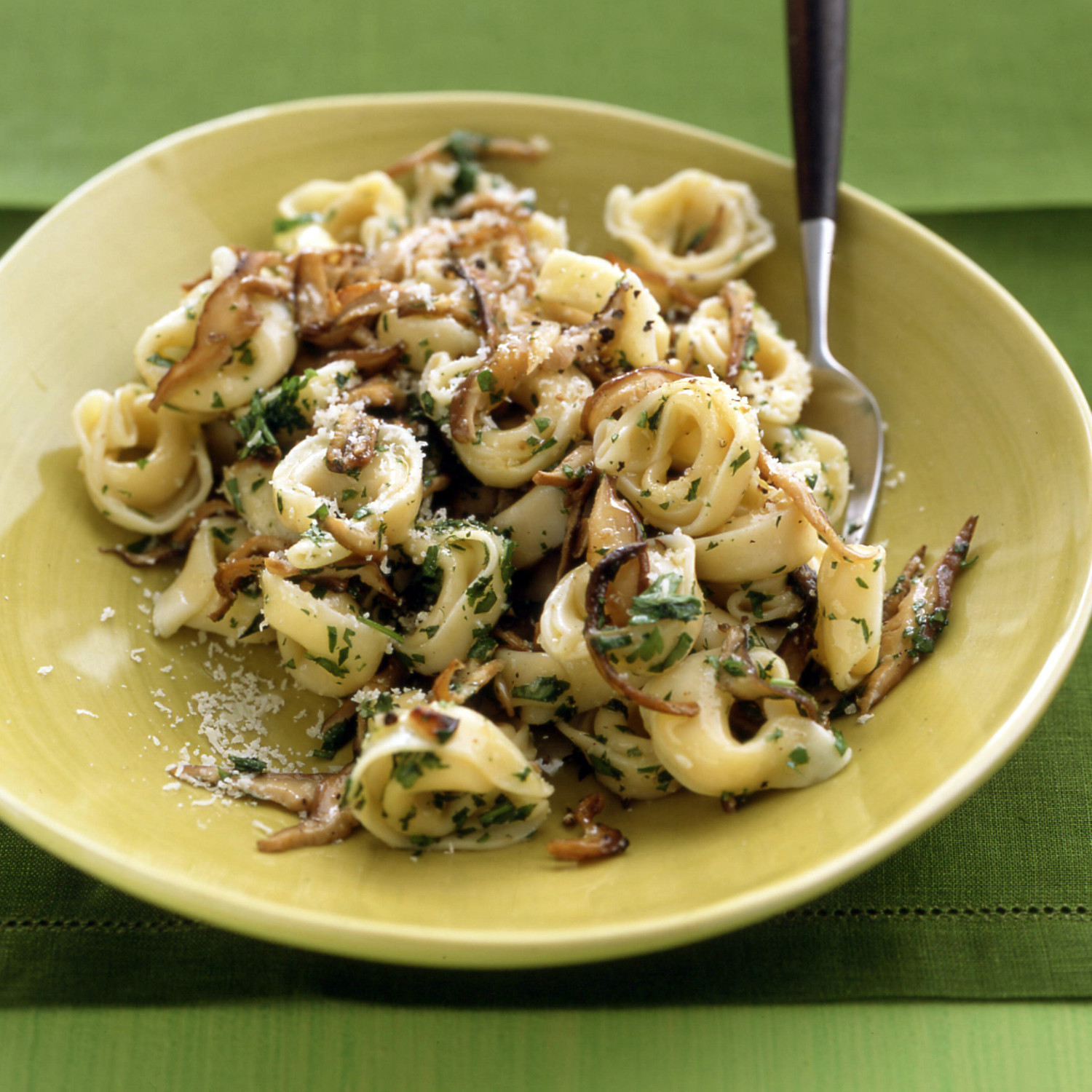 Tortellini with Mushroom Sauce