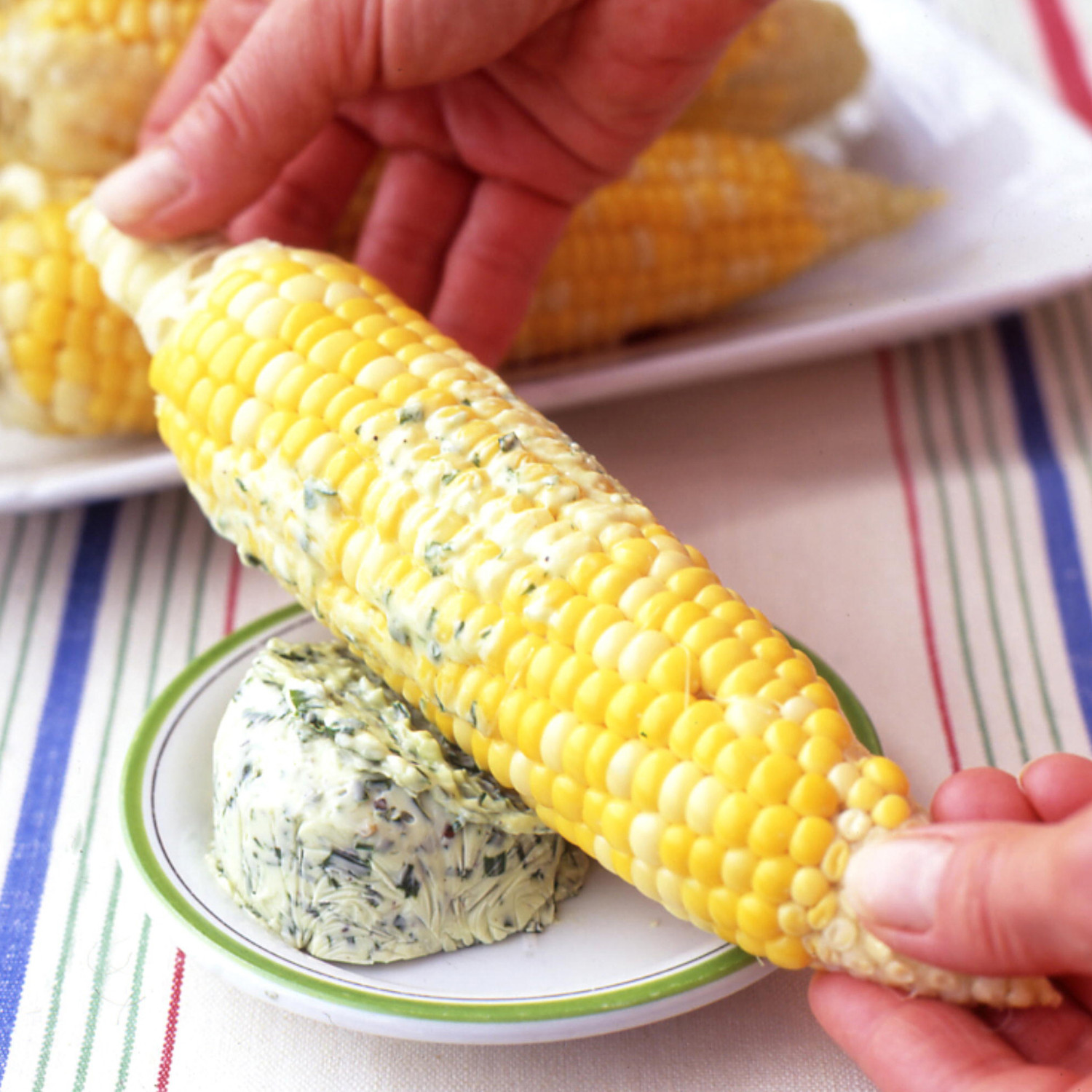 Corn on the Cob with Chive Butter Recipe Martha Stewart
