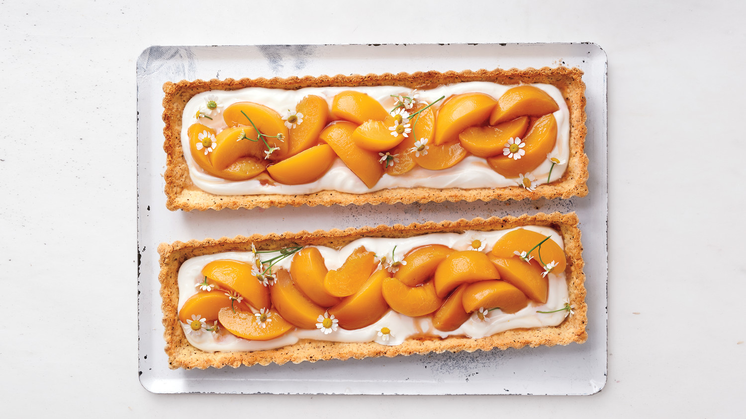 ChamomilePeach Tarts Recipe Martha Stewart