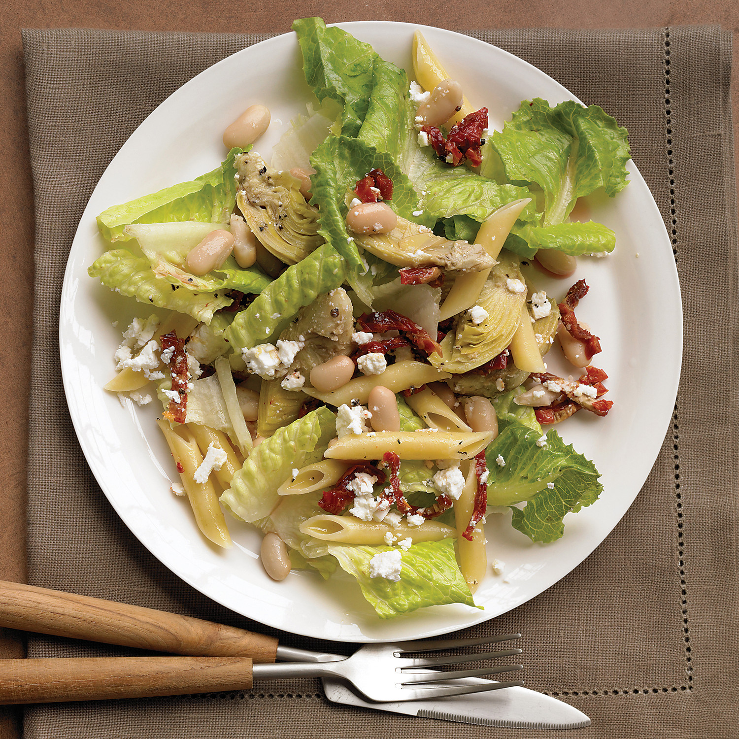 Mediterranean Salad with Artichokes, Penne, and SunDried Tomatoes