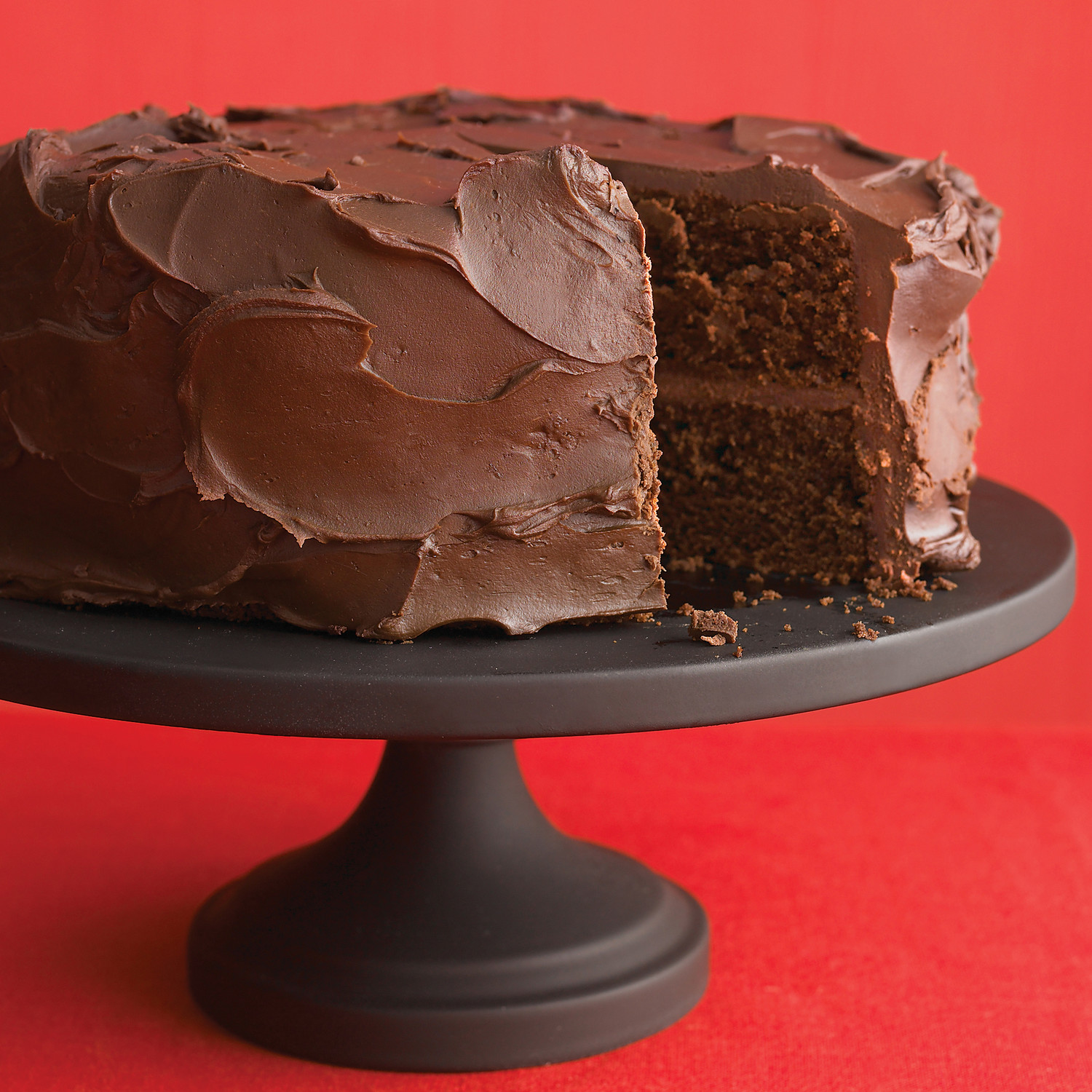 Dark-Chocolate Cake with Ganache Frosting Recipe | Martha Stewart