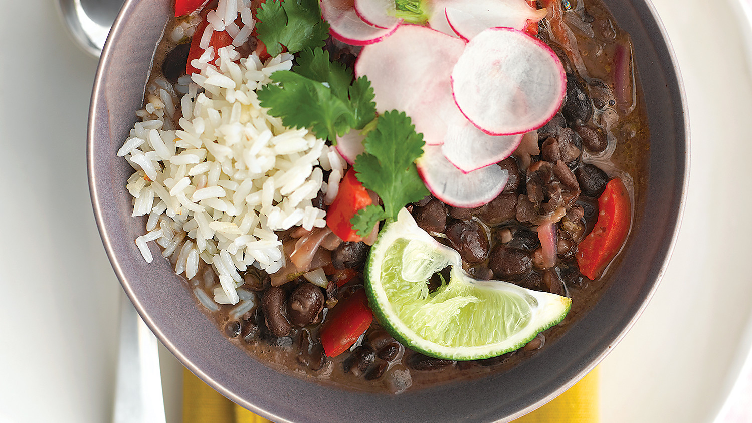Cuban Black-Bean Stew with Rice Recipe | Martha Stewart