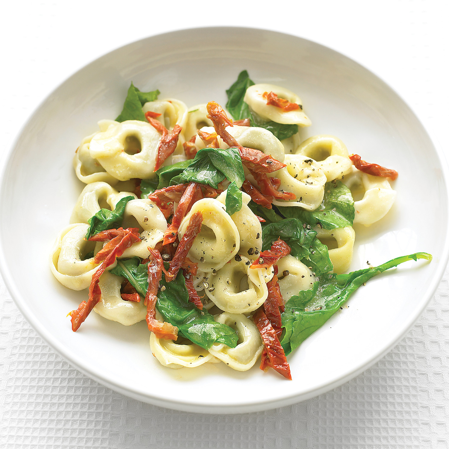 Beef Tortellini with Arugula and SunDried Tomatoes Recipe Martha Stewart