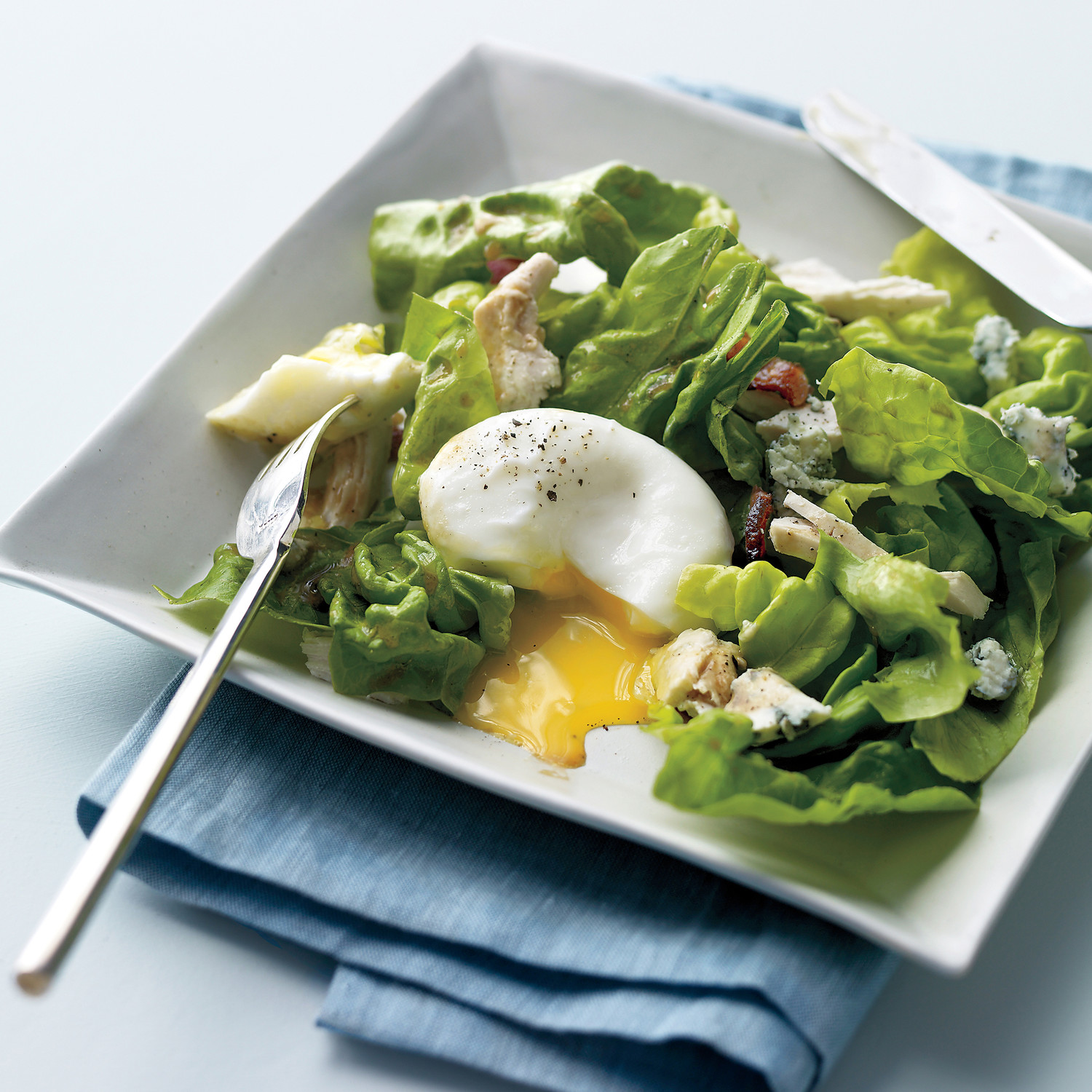 Cobb Salad with Poached Eggs