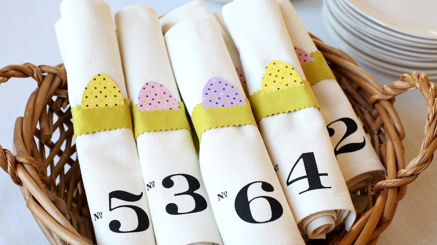 NoSew Easter Egg Napkin Rings from Fabric Scraps Martha Stewart