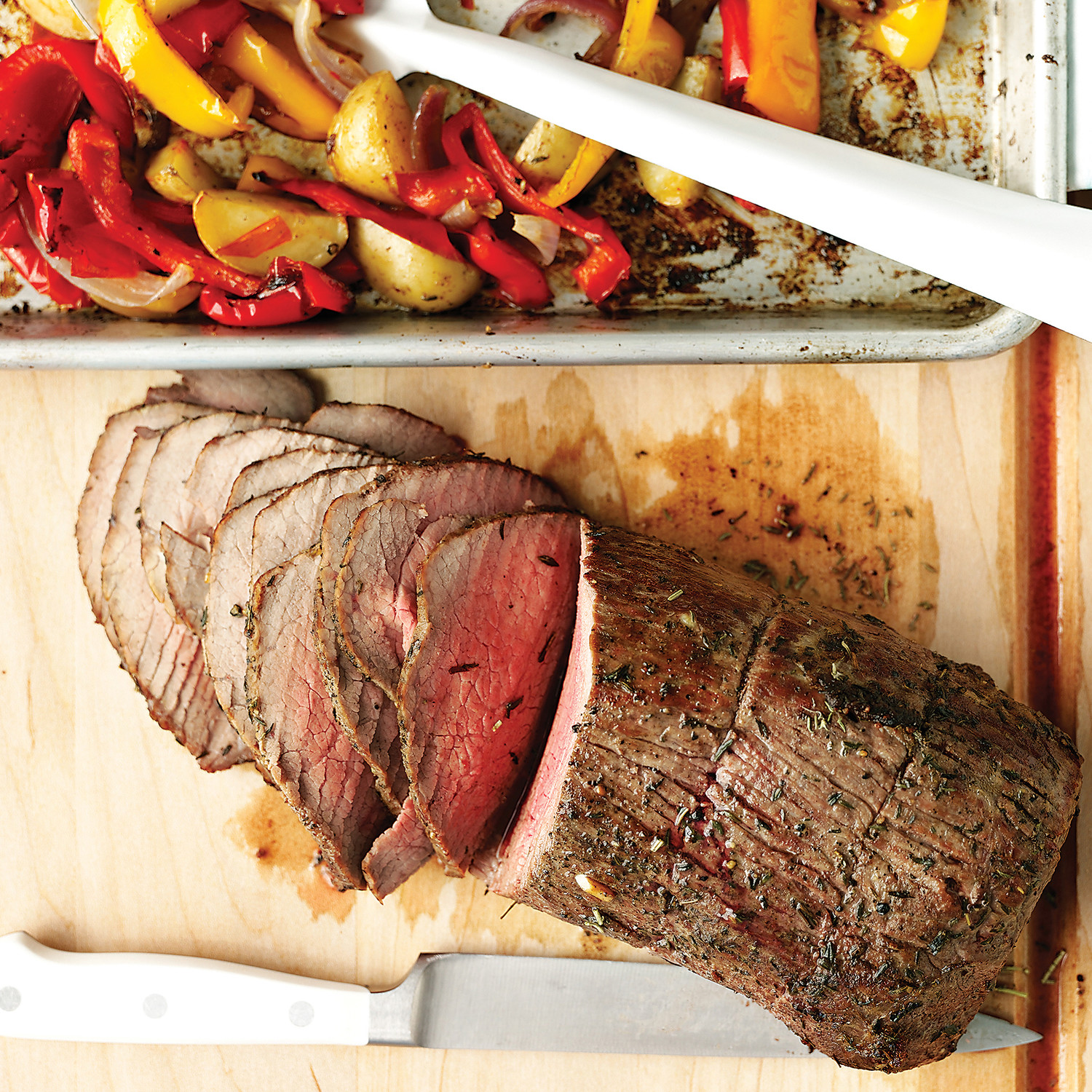 Roast Beef with Peppers, Onions, and Potatoes