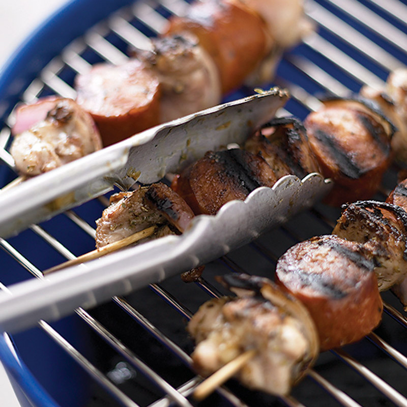 Cajun Kebabs with Chicken and Andouille