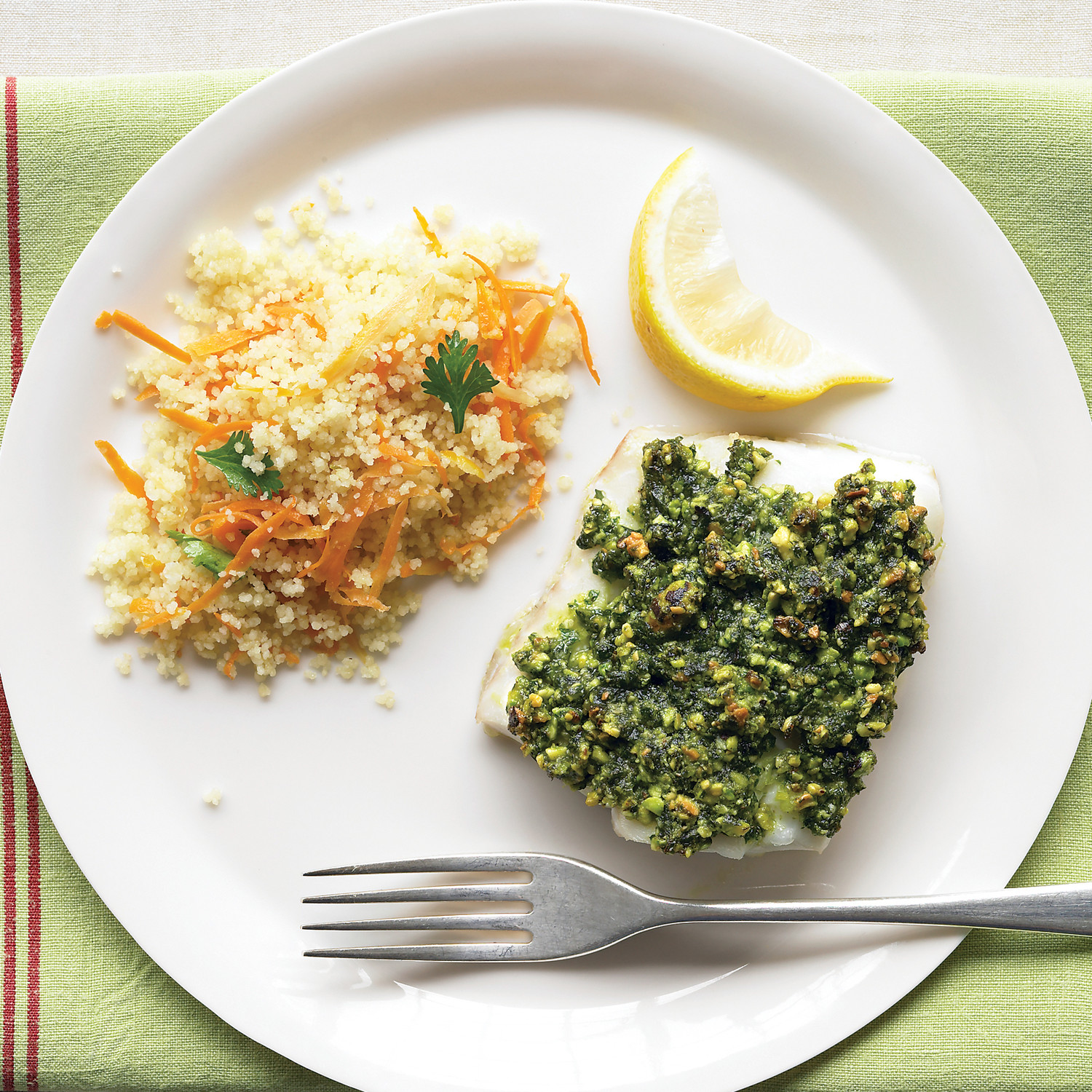 PistachioCrusted Cod