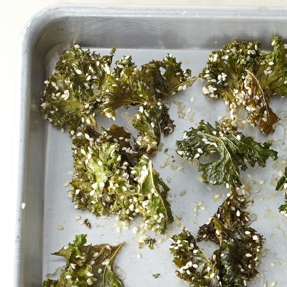 Sesame Kale Crisps Recipe & Video Martha Stewart