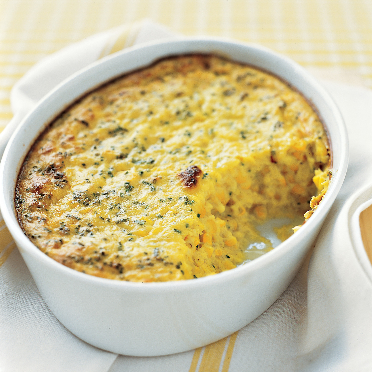 Corn Pudding with Chives