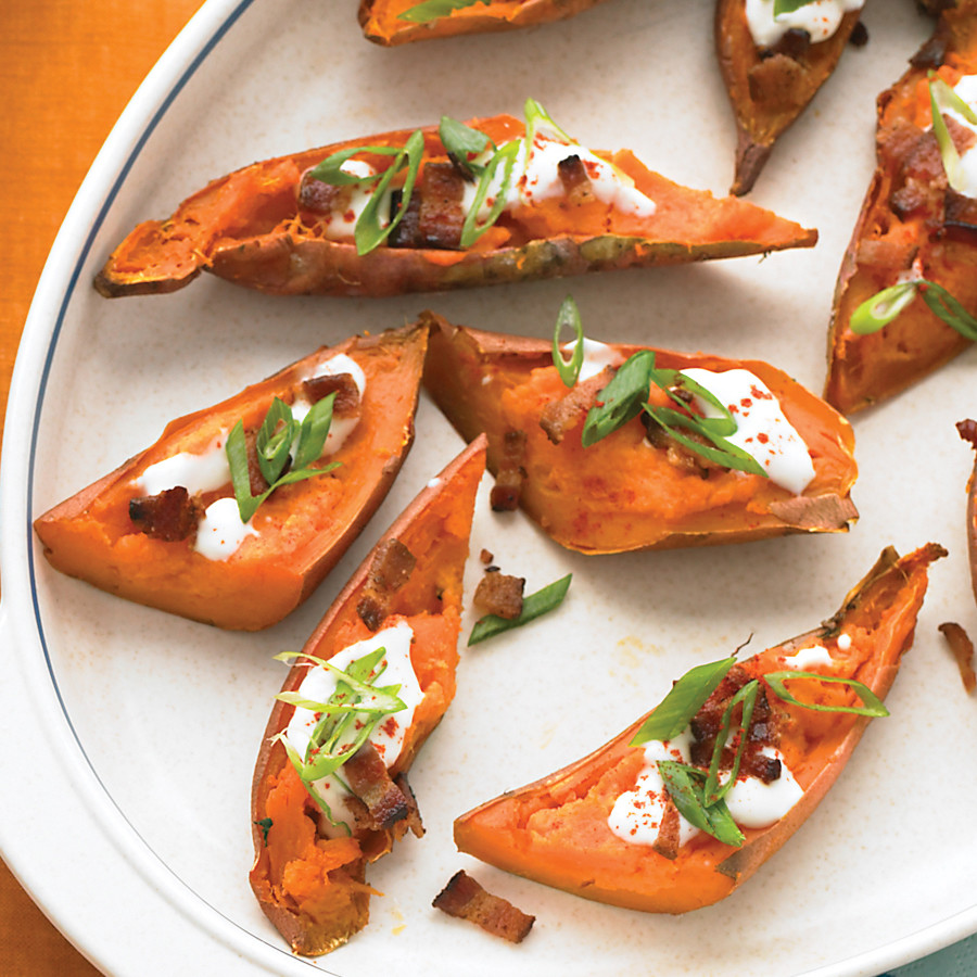 Loaded SweetPotato Skins Recipe Martha Stewart