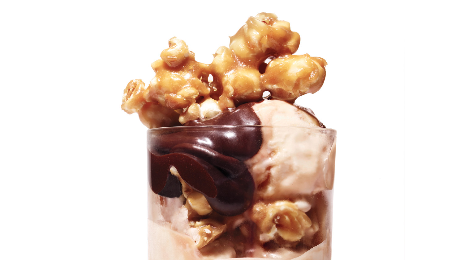 CaramelPopcorn HotFudge Sundaes Recipe Martha Stewart