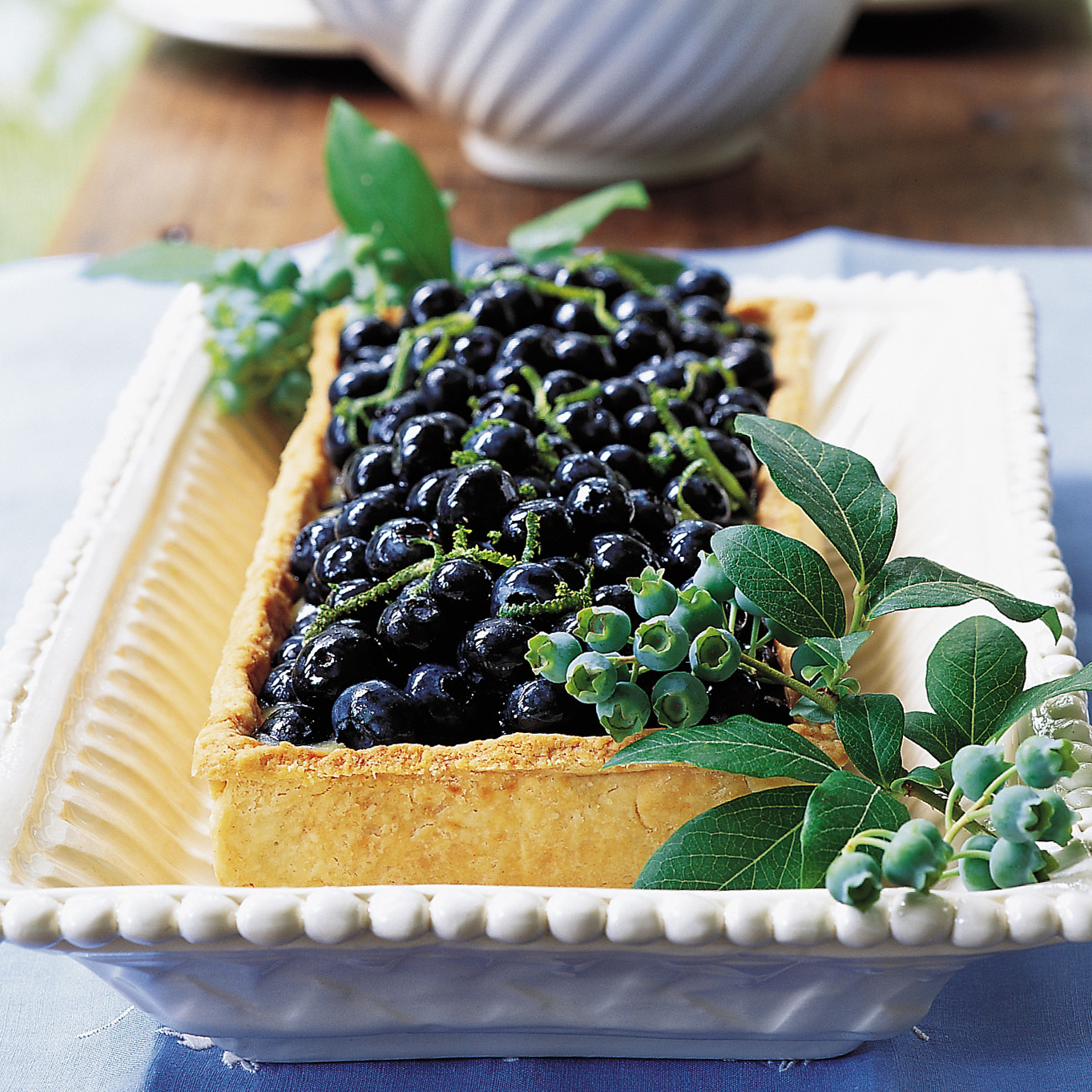 freeform blueberry tart