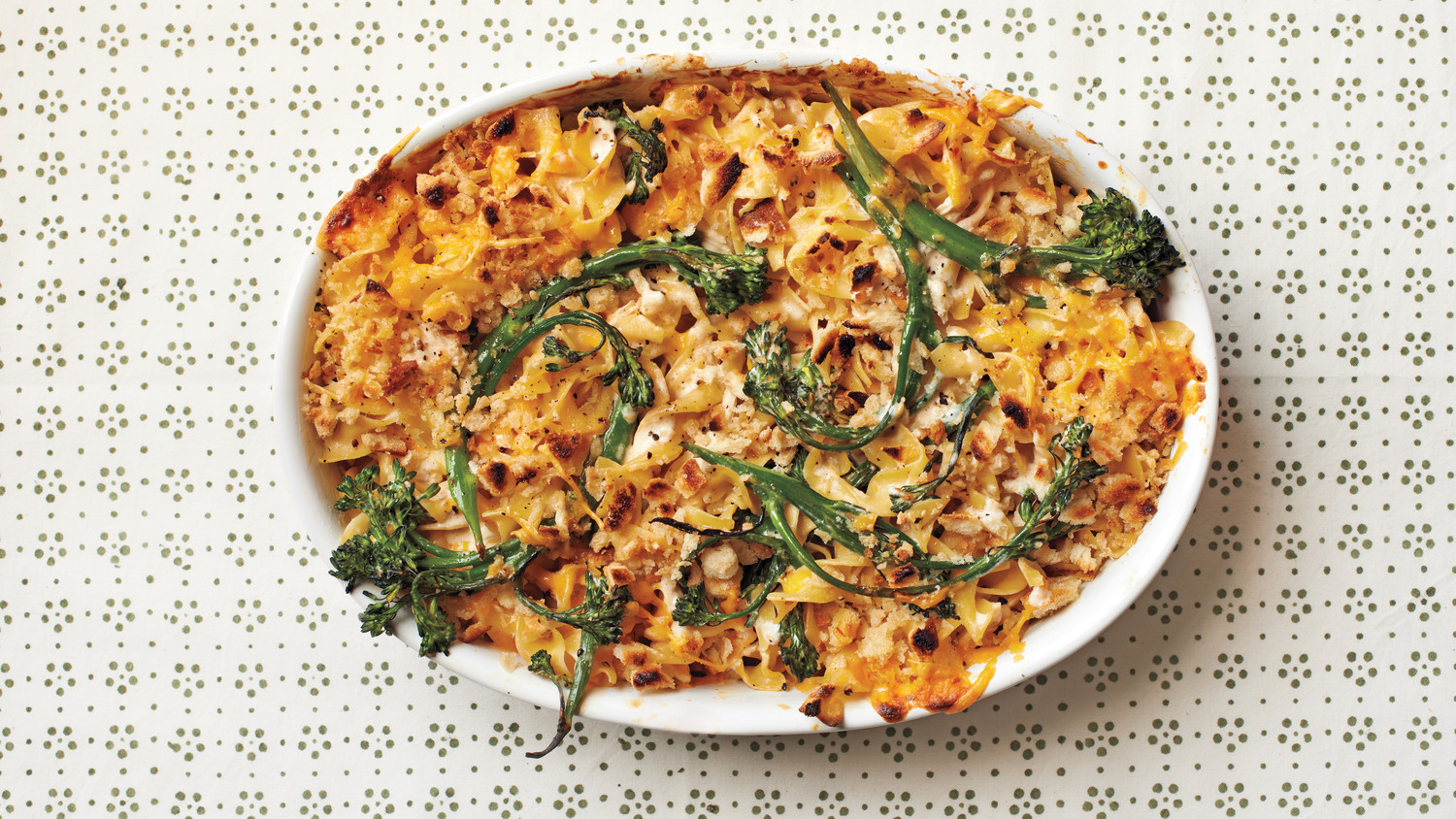ChickenandBroccolini Mac and Cheese