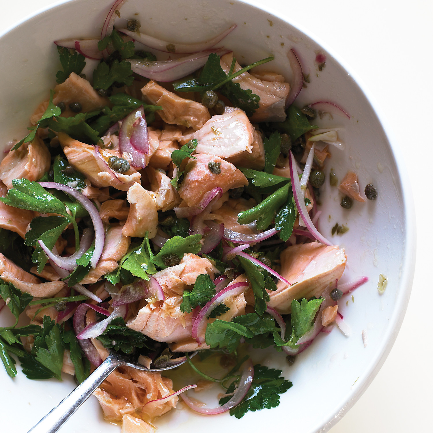 Salmon Salad with Parsley and Capers Recipe & Video Martha Stewart