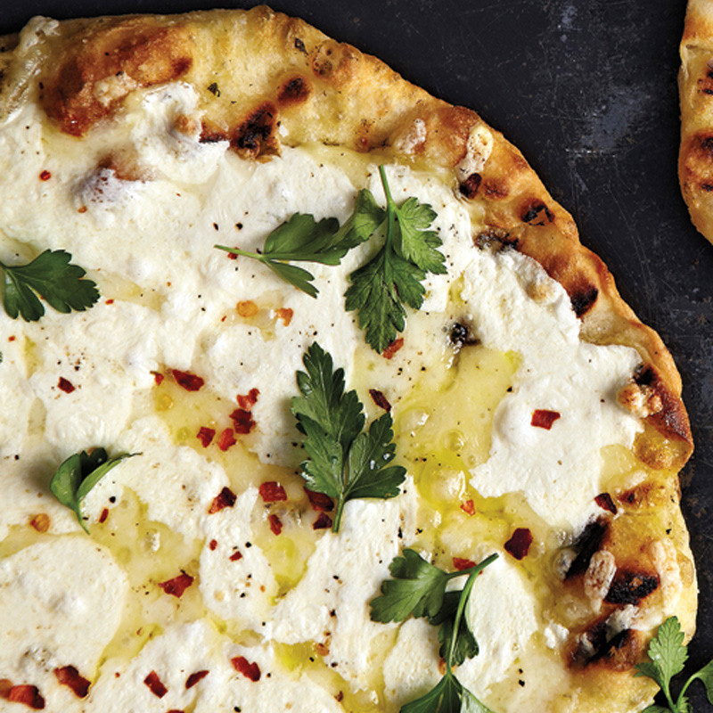 ThreeCheese Pizza Recipe Martha Stewart