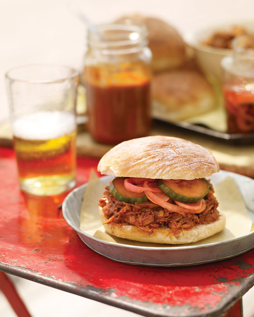 PulledPork Sandwiches Recipe Martha Stewart