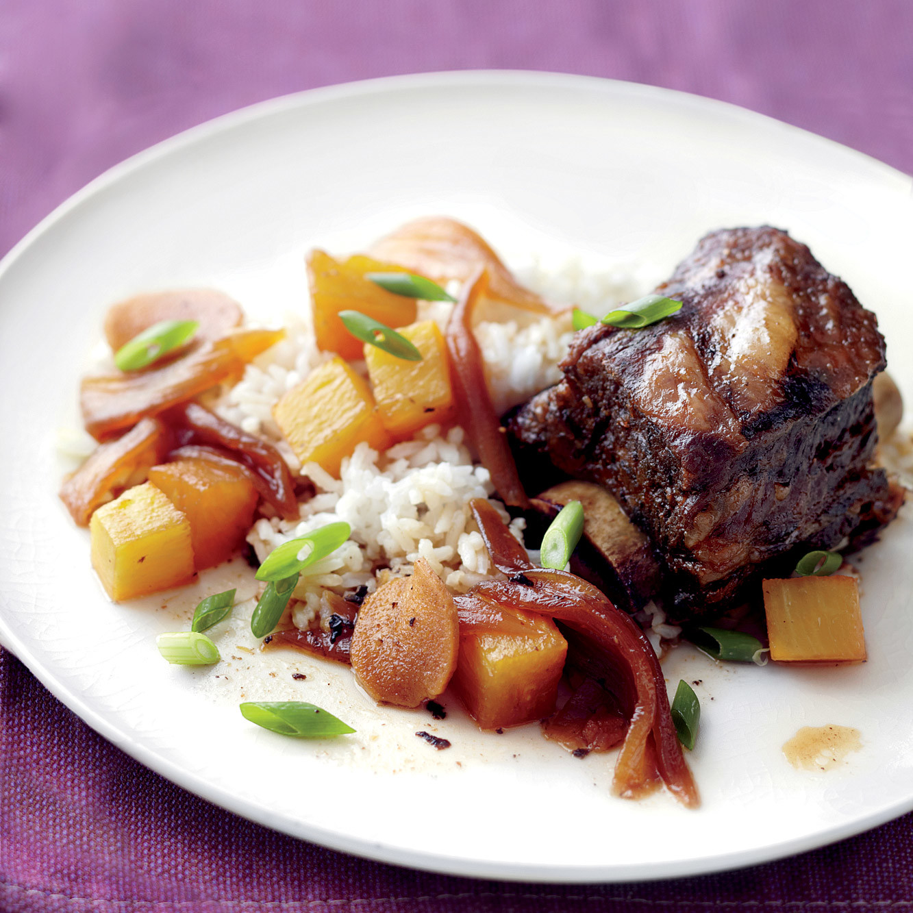 HawaiianStyle Short Ribs Recipe Martha Stewart