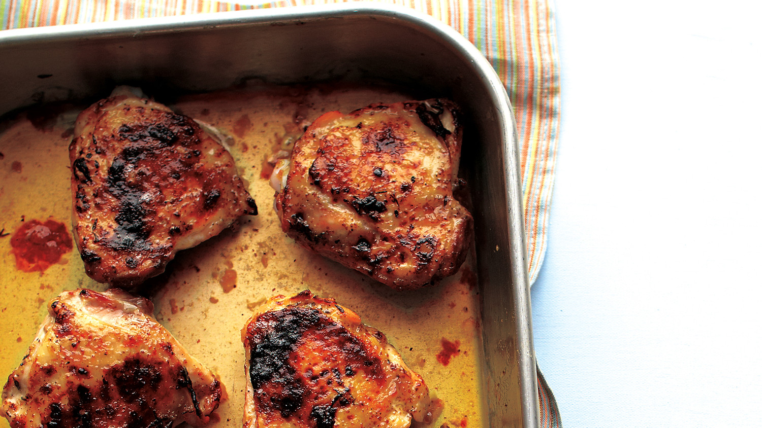 Easy Roasted Chicken Thighs Recipe & Video Martha Stewart