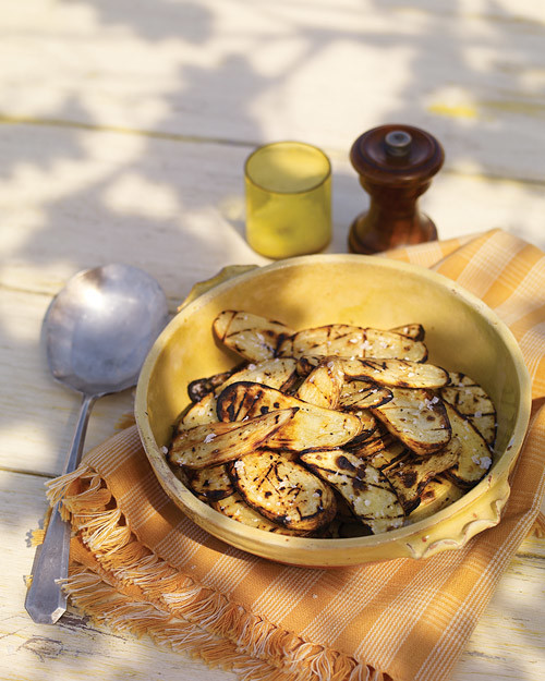Grilled Potato Slices with Salt and Vinegar Recipe Martha Stewart
