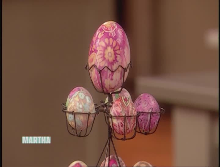 Video Egg Dyeing with Silk Fabrics Martha Stewart